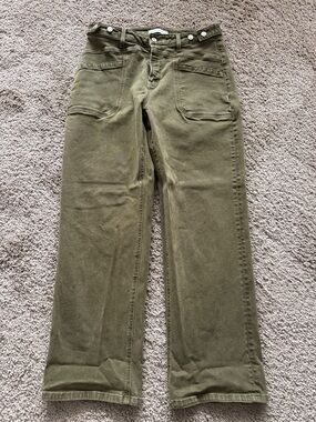 Flying Monkey Olive Utility Jeans